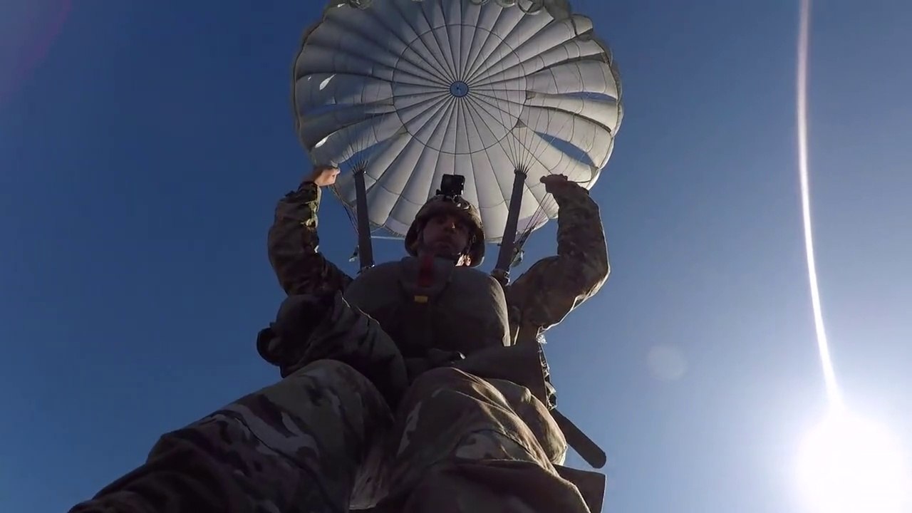 US Army 5th Rangers Conduct Airborne Jump