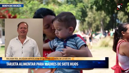 Tarjeta Alimentar para madres de siete hijos