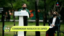 Conmemoran el natalicio de Emiliano Zapata