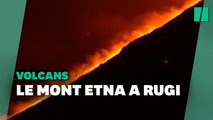 Entré en éruption, le mont Etna a offert un spectacle impressionnant aux Italiens