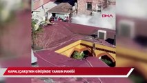 Kapalıçarşı'nın girişinde yangın paniği