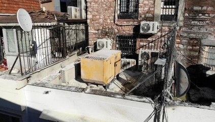 Kapalı Çarşı girişinde yangın paniği