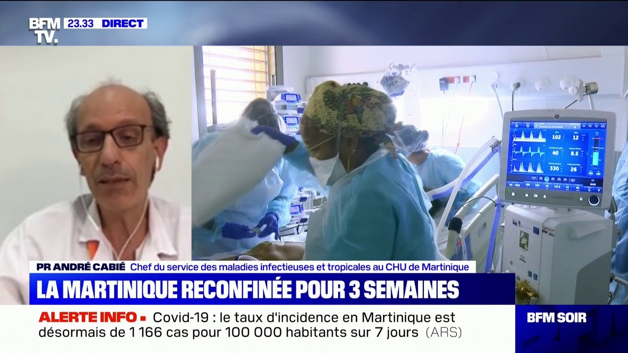 Martinique: "Nous sommes depuis quelques jours en situation de débordement", alerte le Pr. André Cabié