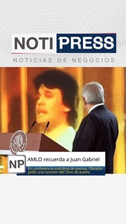 AMLO recuerda a Juan Gabriel en mañanera