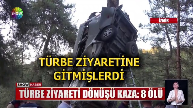 Minibüs burun üstü çakıldı! İZMİR'DE TÜRBE ZİYARETİNE GİDEN KAFİLEYİ TAŞIYAN MİNİBÜS DÖNÜŞ YOLUNDA KAZA YAPTI...