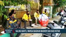 2 Ibu Rumah Tangga Bagikan 100 Nasi Kotak dan Masker di Sukabumi Jabar