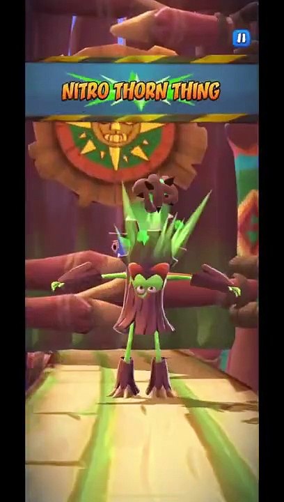 Nitro Thorn Thing Battle Run Gameplay On The Great Gate - Crash Bandicoot: On The Run!