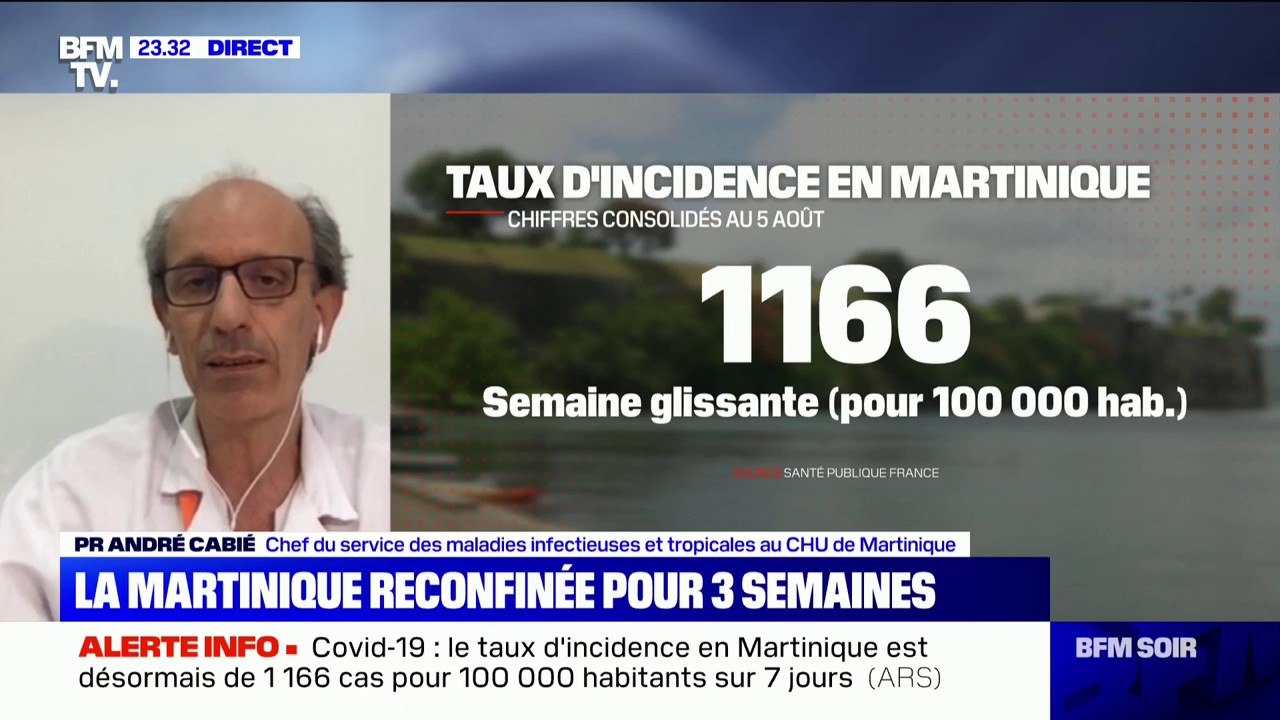 Pour le chef du service des maladies infectieuses et tropicales au CHU de Martinique, reconfiner "était la seule solution"