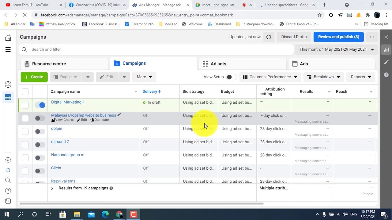 Basic Digital Marketing Live class -5(Facebook Ads Manager-2021)