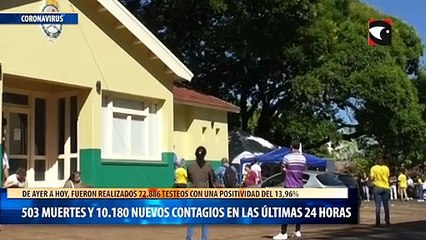 下载视频: 503 muertes y 10.180 contagios en las últimas 24 horas