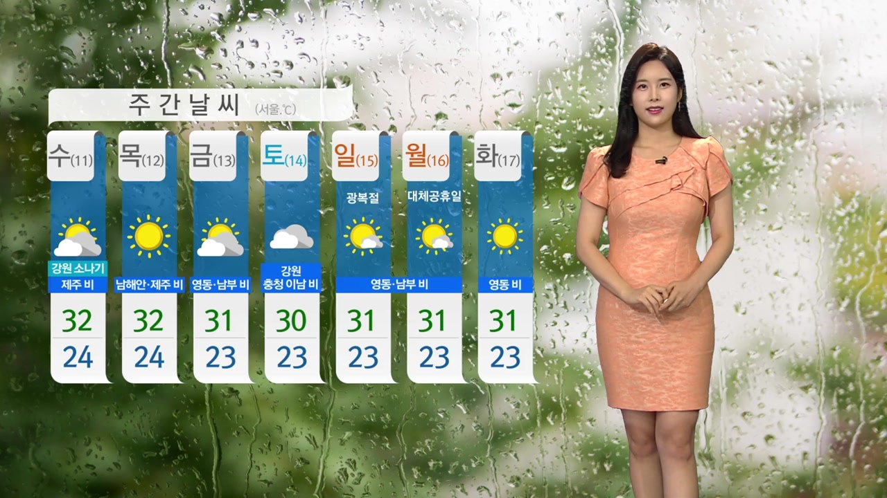 [날씨] 오전까지 전국 '비'...더위 한풀 꺾여 / YTN
