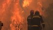 Greek firefighters battle unprecedented wildfires