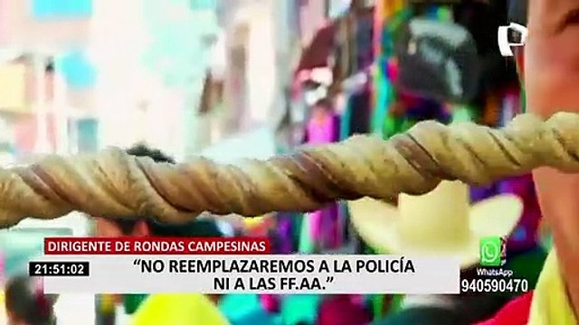 Vocero de las Rondas Campesinas descarta la llegada de ronderos a Lima