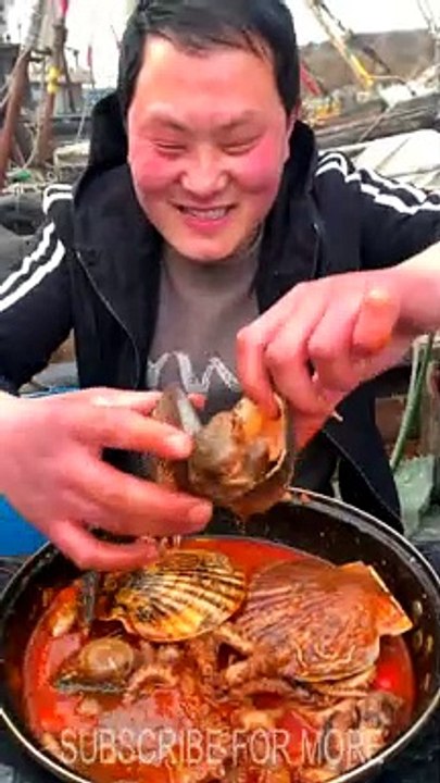 SPICY SEAFOOD | SQUID OCTOPUS SUPER NICE EATING |  أصوات الأخطبوط ال | #shorts #45