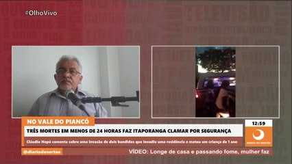 Sepultamento de homem e bebê de um ano, mortos a tiros em Itaporanga, é marcado por muita comoção