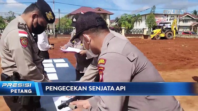Kapolres Kapuas Hulu Rutin melakukan Pengecekan Senjata Api
