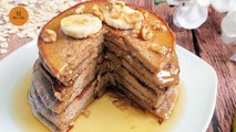 Easy and Healthy Banana Oatmeal Pancakes by Slice & Dice __ Healthy Recipes __ Slice & Dice