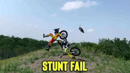 'Freestyle Motocross Rider CRASHES HARD Following Nasty Stunt Fail'