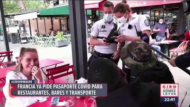 Francia ya pide pasaporte Covid-19 en restaurantes y bares