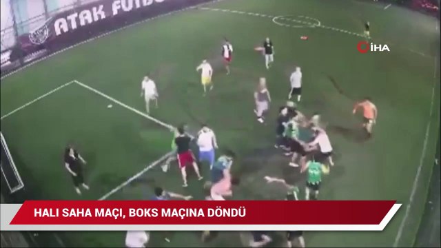 Avcılar’da halı saha maçı, boks maçına döndü