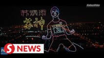 1,000 drones stage light show in Tianjin to salute Chinese athletes in Tokyo Olympics