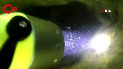 Van Gölü'nde su altı mağarası keşfedildi