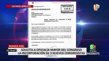 Avanza País solicita a Oficialía Mayor del Congreso la incorporación de tres congresistas