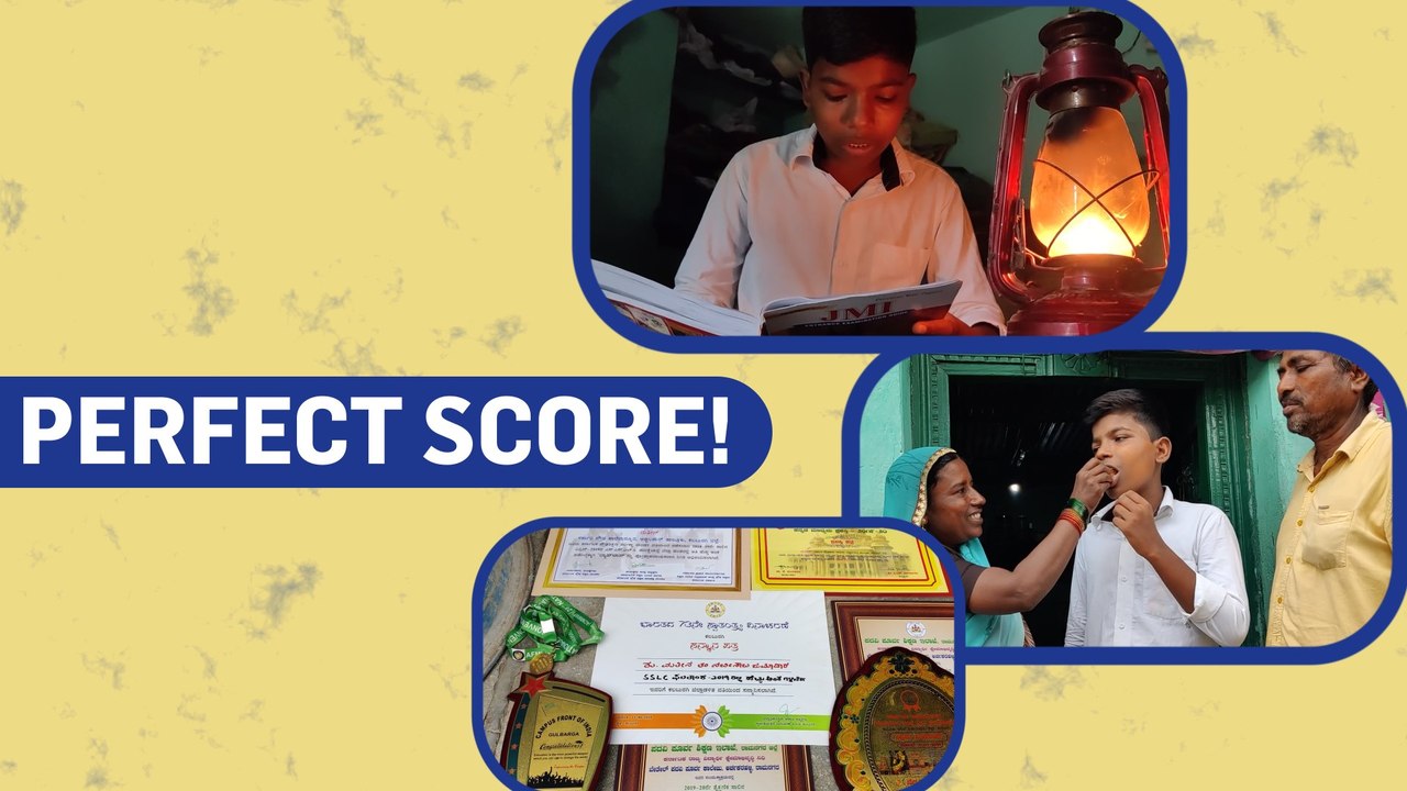 Kalaburagi Boy’s Perfect Score!