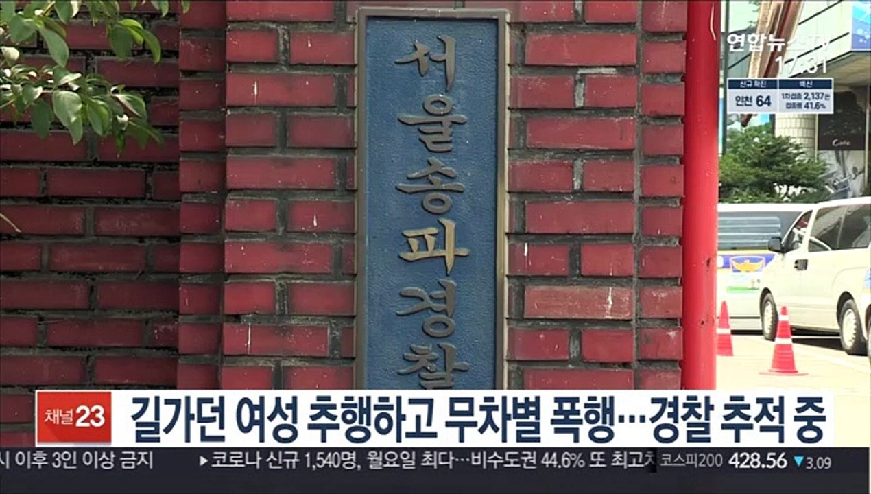 길가던 여성 추행하고 폭행…경찰 추적 중