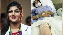 Actor Yashika Anand injured, friend killed in accident