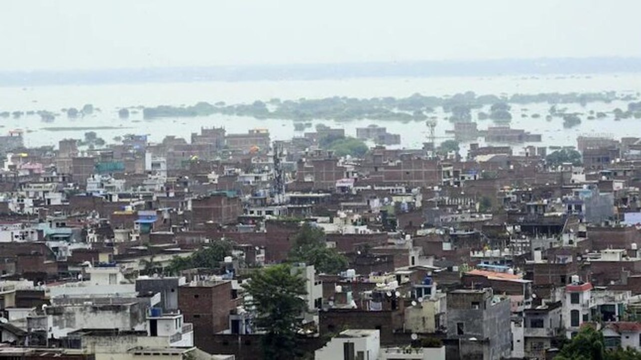 DIU: Satellite images showing severity of flood in UP's Pryagraj