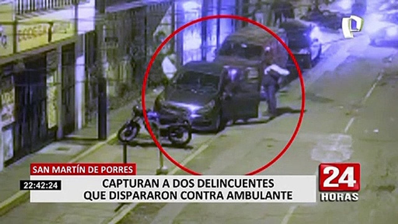 SMP: capturan a dos delincuentes que dispararon contra un vendedor ambulante