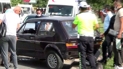- Takla atan otomobilden burnu bile kanamadan çıktı