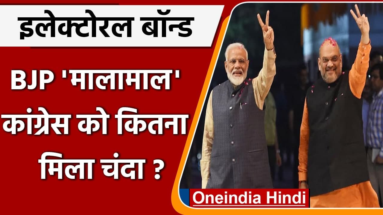BJP को 2019-20 में Electoral Bonds से मिला 2555 करोड़ रुपए का चंदा | वनइंडिया हिंदी