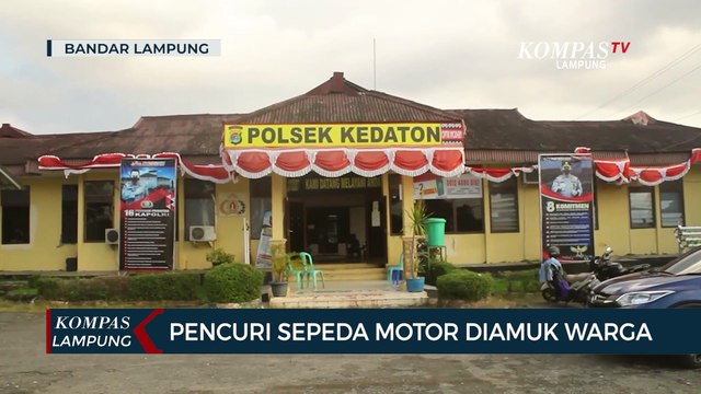 Geram! Pencuri Sepeda Motor diamuk Warga