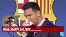 Football superstar Lionel Messi reaches agreement on move to PSG (L'Equipe)