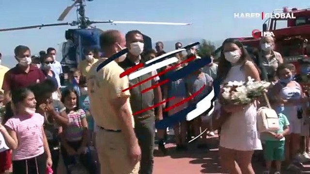 Çevreci çocuktan Orman Bölge Müdürüne gülümseten soru! Helikopteri siz mi yaptınız?