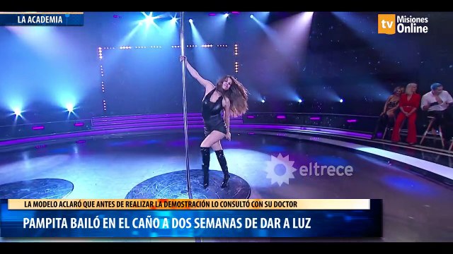 Pampita bailó en el caño a dos semanas de dar a luz