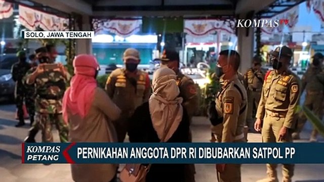 Langgar Aturan PPKM, Pernikahan Anggota DPR RI Ini Dibubarkan Satpol PP