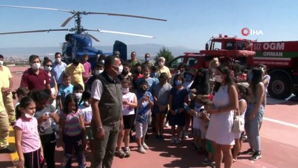 Çevreci minikten Orman Müdürüne gülümseten soru: 'Helikopteri siz mi yaptınız'