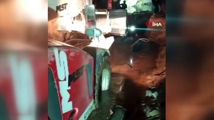 Selde kaybolan işçiyi tünel içinde arama çalışmaları devam ediyor