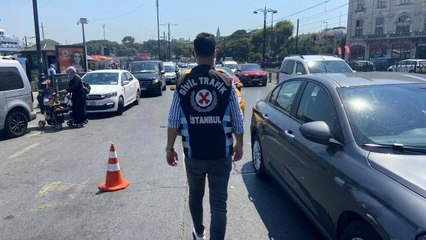 Eminönü'nde taksicilere yönelik denetim