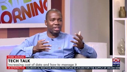 Tech Talk: Increasing cost of data and how to manage it - JoyNews Interactive (10-8-21)