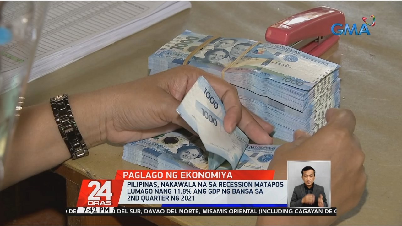 Pilipinas, nakawala na sa recession matapos lumago nang 11.8% ang GDP ng bansa sa 2nd quarter ng 2021 | 24 Oras