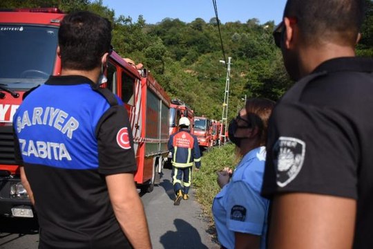 Son dakika haberleri | Sarıyer'de ormanlık alanda yangın
