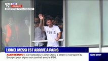 Lionel Messi est arrivé à l'aéroport du Bourget