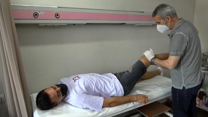 Son dakika: Denizlisporlu futbolcular, Egekent Hastanesi'nde sağlık kontrolünden geçti