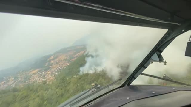 Militares españolas luchan contra el fuego en Grecia y Turquía
