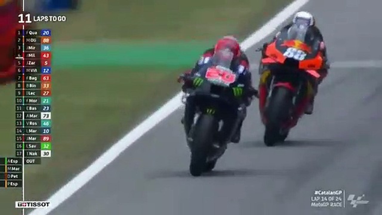 Ultrapassagem de Miguel Oliveira a Fabio Quartararo
