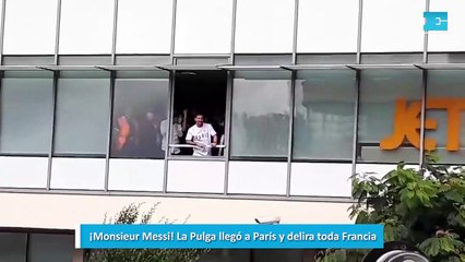 Monsieur Messi La Pulga llegó a París y delira toda Francia